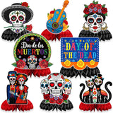 JULMELON 8PCS Halloween Honeycomb Centerpieces for Kids Classroom Party Favors and Cute Table Toppers