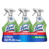 Lysol Multi-Purpose Cleaner with Bleach – 5-Minute Fast Disinfecting Spray for Busy Households, 32oz