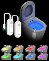 LumiGuard Motion Sensor Toilet Light – IP65 Waterproof Night Light for Aging Parents, Rechargeable