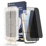 MAGIC JOHN iPhone 17 Pro Max Privacy Screen Protector 2-Pack, Practical Tech Gift for Frequent Flyers and Remote Workers, 9H Glass