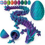 TBOLINE 3D Printed Dragon Egg – Easter Basket Stuffer for Kids Ages 4-12, Crack-Open Surprise Toy with Hidden Articulated Dragon Inside