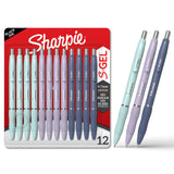 Sharpie S-Gel Gel Pens – Office Desk Essential for Faster Note-Taking and Meeting Minutes, 0.7mm Black Ink 12 Pack