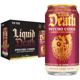 Liquid Death Apple Cinnamon Sparkling Water – Quiet-Refreshment Choice for Remote Workers Ditching Sugary Sodas, 12 Fl Oz Pack of 12