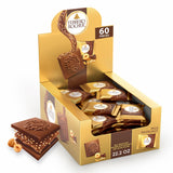 Ferrero Rocher Milk Hazelnut Squares – Crafted Italian Confection for Elevated Gifting Occasions, 60 Individually Wrapped Pack