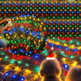 HYH Christmas Net Lights – Child-Safe Family Holiday Lights, Cool-to-Touch 360 LED Mesh for Kids' Bedroom Accent Wall and Playroom