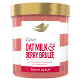 Dove Sugar Scrub Oat Milk & Berry Brûlée – Premium Spa-Grade Body Exfoliant for Silky, Glowing Skin