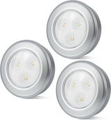 BIGMONAT LED Puck Light – Flameless Tap Light for Kids Rooms, Hallways, and Bathrooms, Cool to the Touch Battery Powered