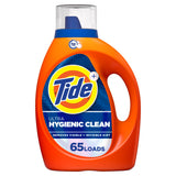 Tide Ultra Hygienic Clean Liquid Laundry Detergent for Efficient Home Office Household, 92 oz 65 Loads of Low-Suds HE Compatible Cleaning