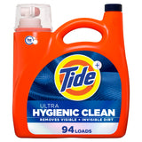Tide Ultra Hygienic Clean Liquid Laundry Detergent for Kids' Bedroom and Nursery Laundry, Original Scent 94 Loads