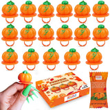 Pumpkin Candy 3D Ring Pops – Individually Sealed Hygienic Halloween Treats Safe for Classroom Sharing