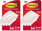 Command Small Replacement Strips – Damage-Free Wall Hanging for Cozy Bedroom Decor Refreshes
