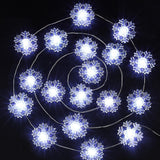 BlcTec Snowflake String Lights – Thoughtful Birthday Gift for Her with Cozy Cool White Glow