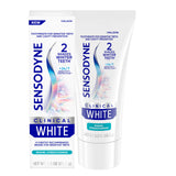 Sensodyne Clinical White Toothpaste – Self-Care Enamel Strengthening for Sensitive Teeth at Home