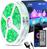 LEDMO 100ft RGB LED Strip Lights with Warm Dimmable Modes, Calming Ambient Lighting for Wind Down and Bath Time Ritual