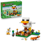 LEGO Minecraft Chicken Farm Building Toy for Kids - Safe & Screen-Free Playset for Playroom and Bedroom, Ages 7+
