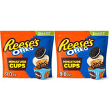 REESE'S OREO White Creme Chocolate Cups – Cozy Housewarming Gift Basket Addition, 9 oz Resealable Bag