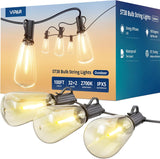 VIPAR Patio String Lights – Thoughtful Housewarming Gift with Vintage ST38 Edison Bulbs for New Homeowners