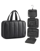 BAGSMART Hanging Travel Case – Clean-Lined Design for Clutter-Free Vanities, Four-Pocket Skincare Storage