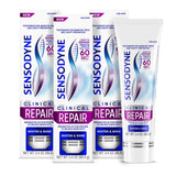 Sensodyne Clinical Repair Whiten & Shine – Clinical-Grade Whitening Toothpaste, Luxury Multi-Pack