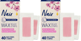 Nair Cold Wax Strips – No-Heat, Pet-Safe Hair Removal for Your Family Bathroom, 40 Count