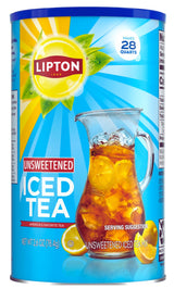 Lipton Unsweetened Iced Tea Mix – Bulk Zero-Calorie Beverage for Shared Office Break Rooms