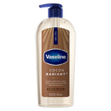 Vaseline Intensive Care Cocoa Radiant Body Gel Oil – One-Bottle Body Care for Cluttered-Free Vanities, 12 oz