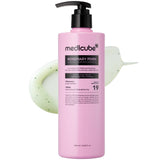 medicube Rosemary PDRN Clarifying Thickening Shampoo | High-End Volumizing Cleanser for Weak Strands, Elevated Bath Display