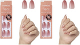 KISS imPRESS No Glue Press On Nails – Bare but Better Serenity Pink for the Minimalist Vanity, Clean Girl Nude Manicure