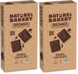 Nature's Bakery Double Chocolate Brownie Bars – Allergy-Friendly After-School Treat for Kids' Rooms and Playrooms, Dairy-Free