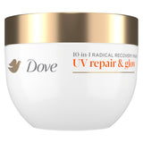 Dove Radical Recovery 10-in-1 UV Repair Hair Mask for Beach Vacations, 70 HPF Sun-Defense Treatment 9.2 oz