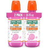 TheraBreath Kids Vegan Gluten Free Fluoride Oral Rinse Bubblegum Blast – Wholesome Daily Mouth Care for the Family Wellness Routine, 16 fl oz, 2-Pack