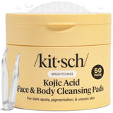 Kitsch Kojic Acid Cleansing Pads – Travel-Ready Brightening Treatment for Hotel Bathrooms and Carry-Ons