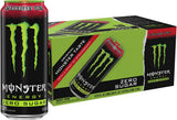 Monster Zero Sugar Strawberry Energy – On-the-Go Drink for Camping Trips and Road Trips, Pack of 15