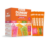 Dunkin' Refreshers Singles To Go! Powdered Drink Mix Packets, 40 Ct Variety Pack, Zero Sugar Daily Hydration for Health Goals