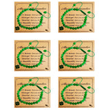 Bovemee Green Nature Stone Bracelet – Simple Lucky Charm for Clean Everyday Styling, Single Clover Bead