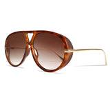 Sunglass Hut Retro Aviator Sunglasses – Thoughtful Birthday Gift for Her & Him, Unisex 70s Oversized Metal Frame