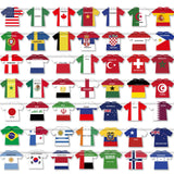WorldDecor Bedroom Wall Decor 2026 World Cup Country Flag Banner Reusable Cardstock Bunting for Festive Living Spaces