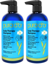 PURA D'OR Tea Tree Shampoo - Portable Post-Workout Body and Hair Cleanser for Locker Room and Outdoor Adventures, 16 Oz