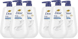 Dove Body Wash Deep Moisture Pump 3 Pack – Clean Recycled Bottle Shower Refill Set for Uncluttered Eco Friendly Bathroom Aesthetic