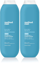 Method Men 2-in-1 Shampoo and Conditioner Glacier + Granite – Thoughtful Housewarming Gift for New Homeowners