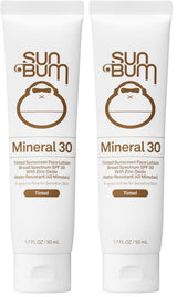 Sun Bum Tinted Mineral Sunscreen SPF 30 – Portable Face Protection for Camping & Patio Days