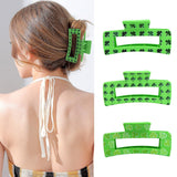ANBALA St Patricks Day Shamrock Claw Clips – Cute Festive Birthday Gift for Women Girls