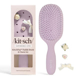 KitschPop™ Paddle Hairbrush in Soft Violet – Vanity-Top Decor That Doubles as a Daily Detangler