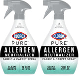 Clorox PURE Allergen Neutralizer Fabric Spray for Safer Indoor Air, Plant-Based Formula Without Flammable Propellants