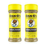 Dan-O's Lemon Pepper Seasoning – Portable Camping Spice for Open-Air Cooking, Citrus & Pepper Blend Duo