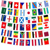 World Cup 2026 49ft Flag String – Thoughtful Soccer Fan Gift for Housewarming, Birthday and Match Day