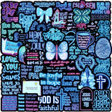 Sports Stickers for Kids' Bedroom Decor – 50-Piece Neon Vinyl Pack, Safe Adhesive for Lockers & School Supplies