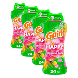 Gain In-Wash Laundry Scent Booster Beads Happy 24 oz Long Lasting Uplifting Fragrance for Self Care and Stress Relief