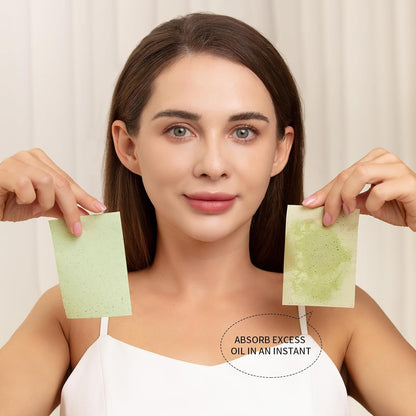 Teenitor Green Tea Blotting Paper – Mindful Skincare Ritual Addition, Gentle Linen Sheets for Midday Refresh