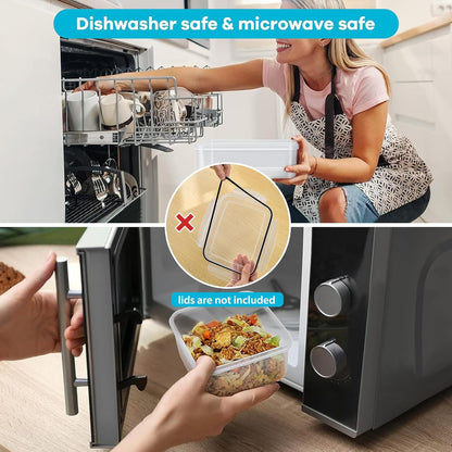temperature safe from -22°f to 284°f: dishwasher, microwave, and freezer compatible